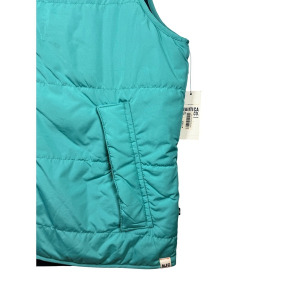 NWT Men's Nautica Puffer Vest, Teal Blue, Size XL - Picture 6 of 9